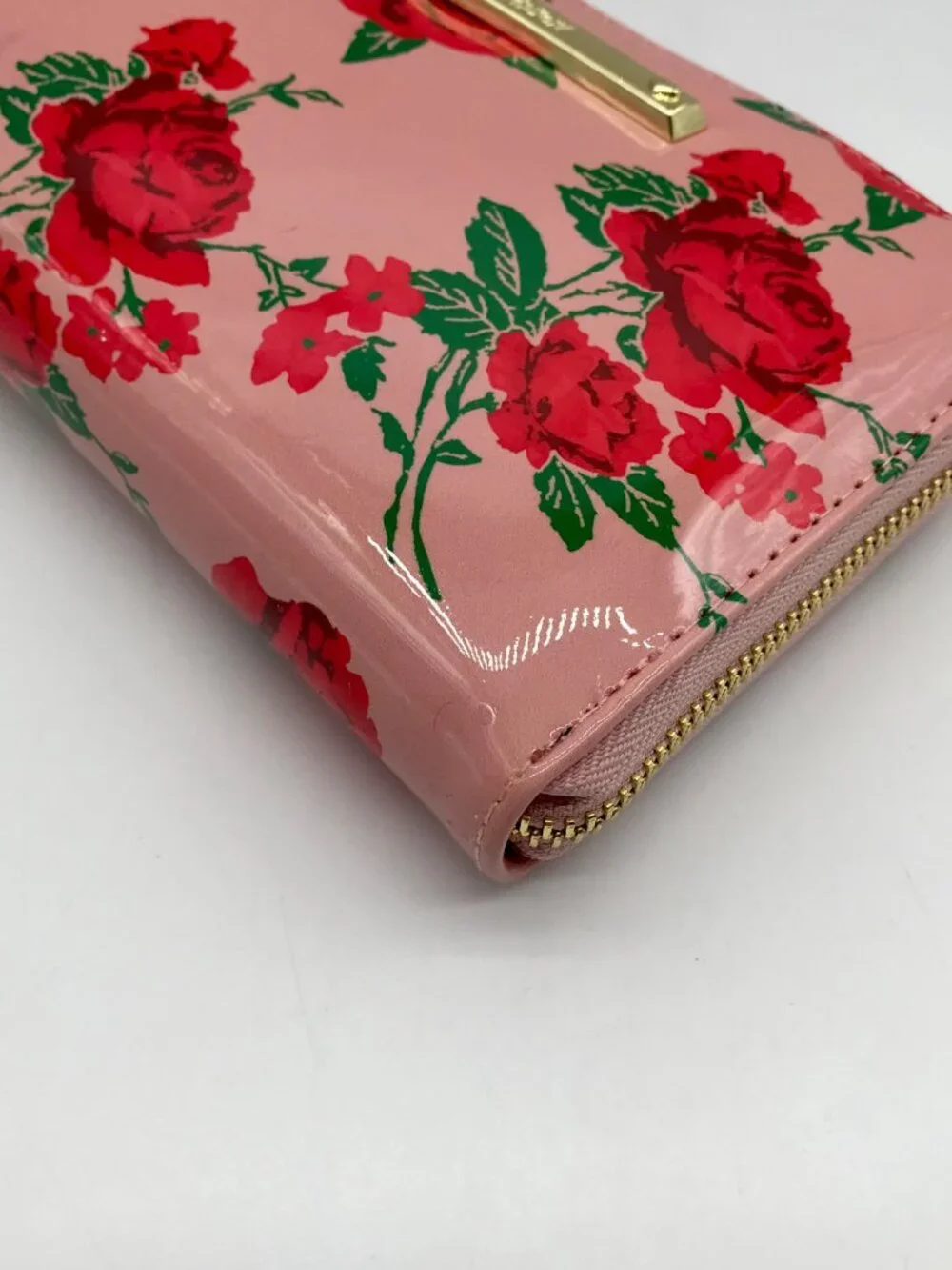 Betsey Johnson Blush Pink Floral Clutch